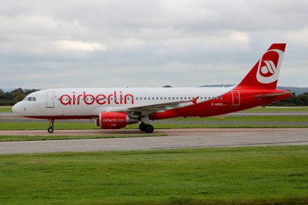 D-ABDU Air Berlin A320 arriving mid-afternoon.