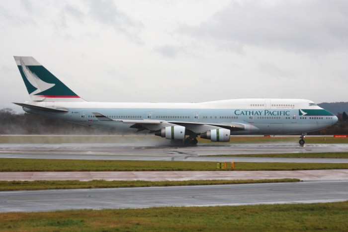 B-HKE Cathay Pacific B747-400 arriving early afternoon en route to part out.