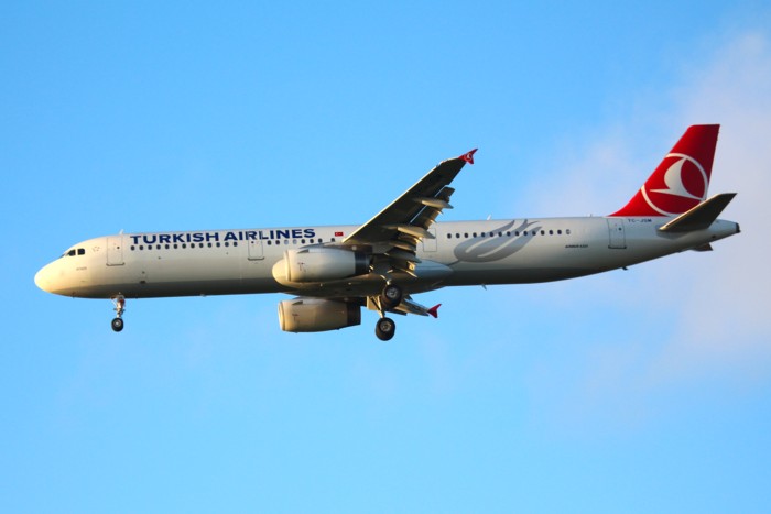 TC-JSM Turkish Airlines A321 arriving mid afternoon from Istanbul. First visit.